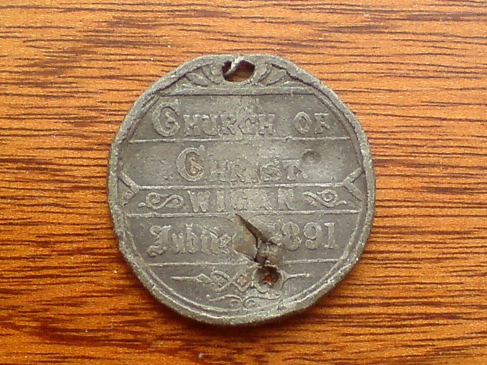 Church of Christ Jubilee Bdge/Medal (Front) Church of Christ Jubilee Bdge/Medal (Front)