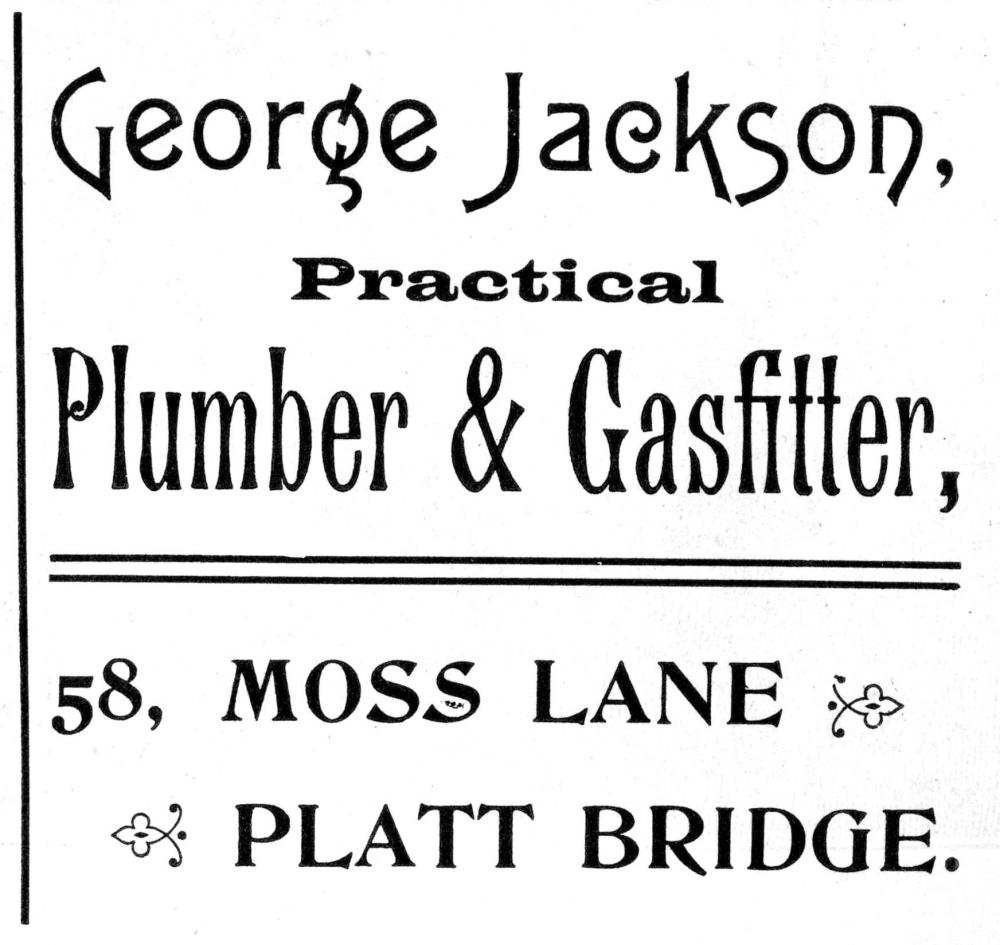 Advert , St Nathaniel's Platt Bridge 1904 magazine - December Advert , St Nathaniel's Platt Bridge 1904 magazine - December