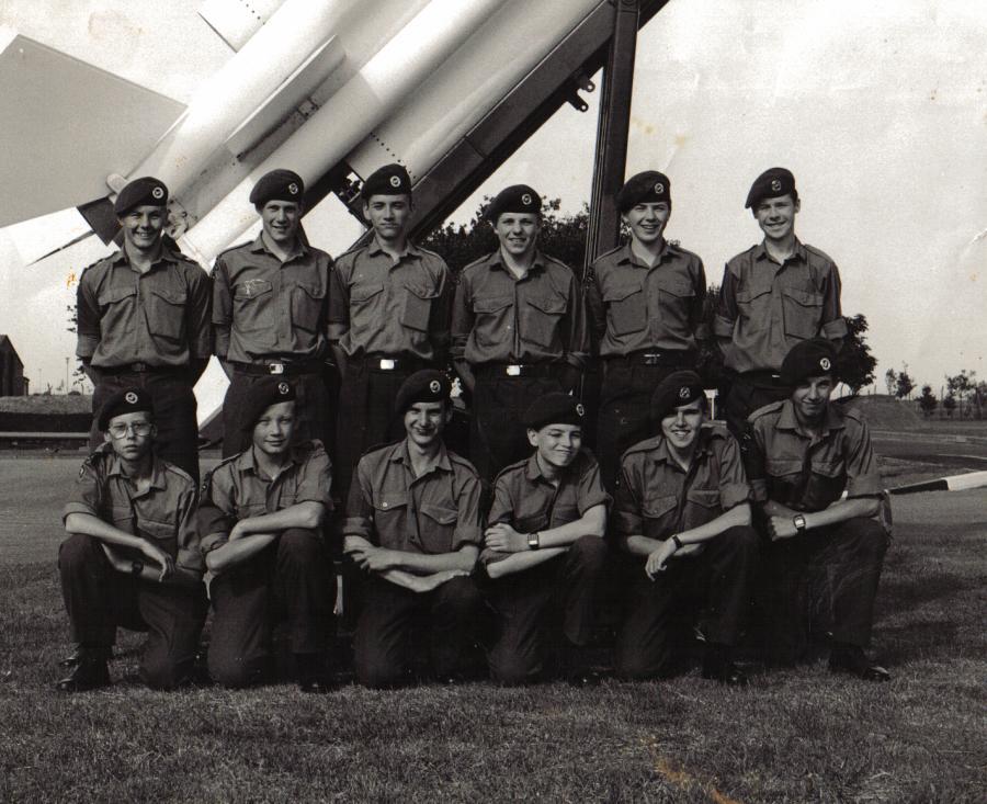 Wigan ATC on camp at RAF Northcoates, c1987. Wigan ATC on camp at RAF Northcoates, c1987.