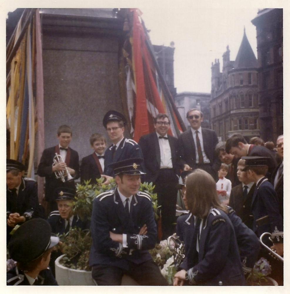 Wigan & District Band at a Walking Day in Wigan mid 60s?