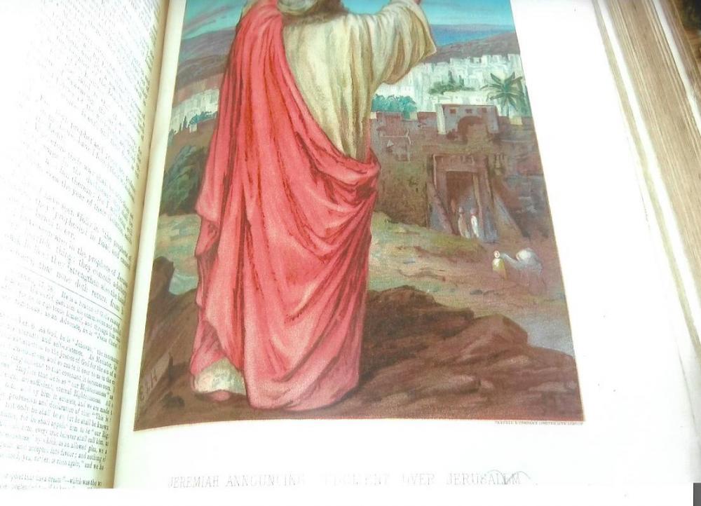 Jeremiah announcing judgement over Jerusalem