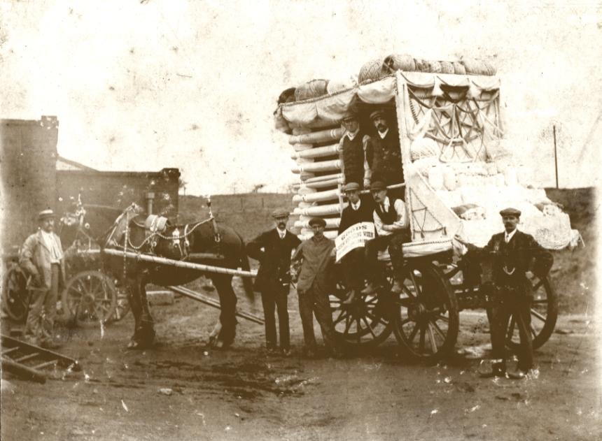 Halliday and Constantine's of Golborne display cart. Halliday and Constantine's of Golborne display cart.