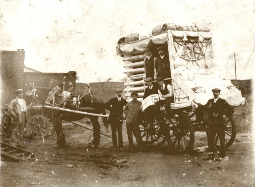 Halliday and Constantine's of Golborne display cart.