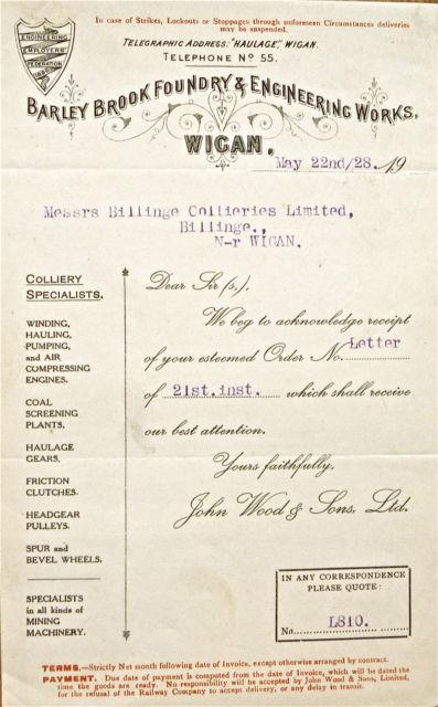 Barley Brook Foundry Invoice Barley Brook Foundry Invoice