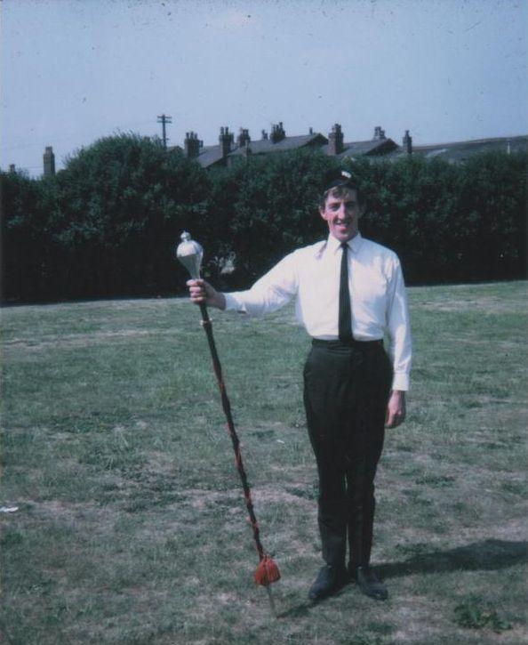 Ken as Drum Major, Ince BB. Ken as Drum Major, Ince BB.