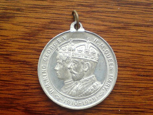 George V and Mary Medal (Silver Jubilee) Front George V and Mary Medal (Silver Jubilee) Front