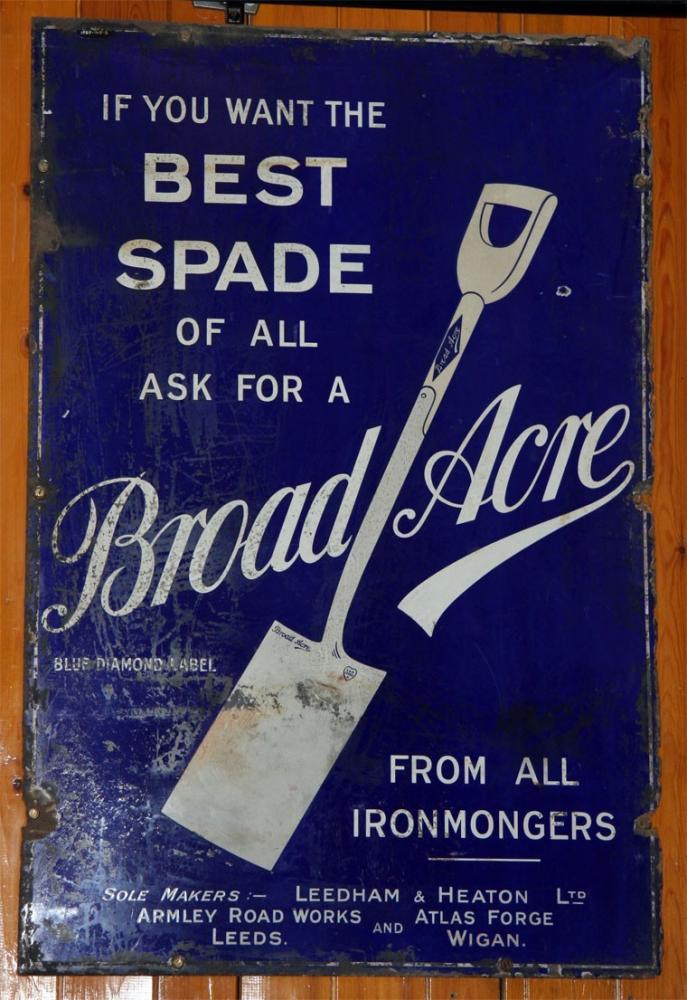 Tin plate advert 1927