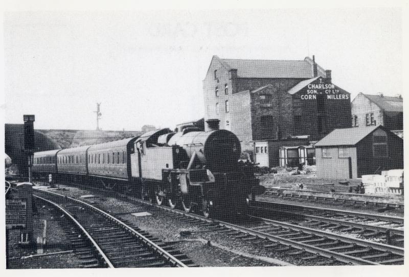 Train arriving at Wallgate Station 1965