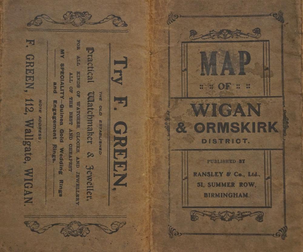 1914 Wigan Map cover 1914 Wigan Map cover