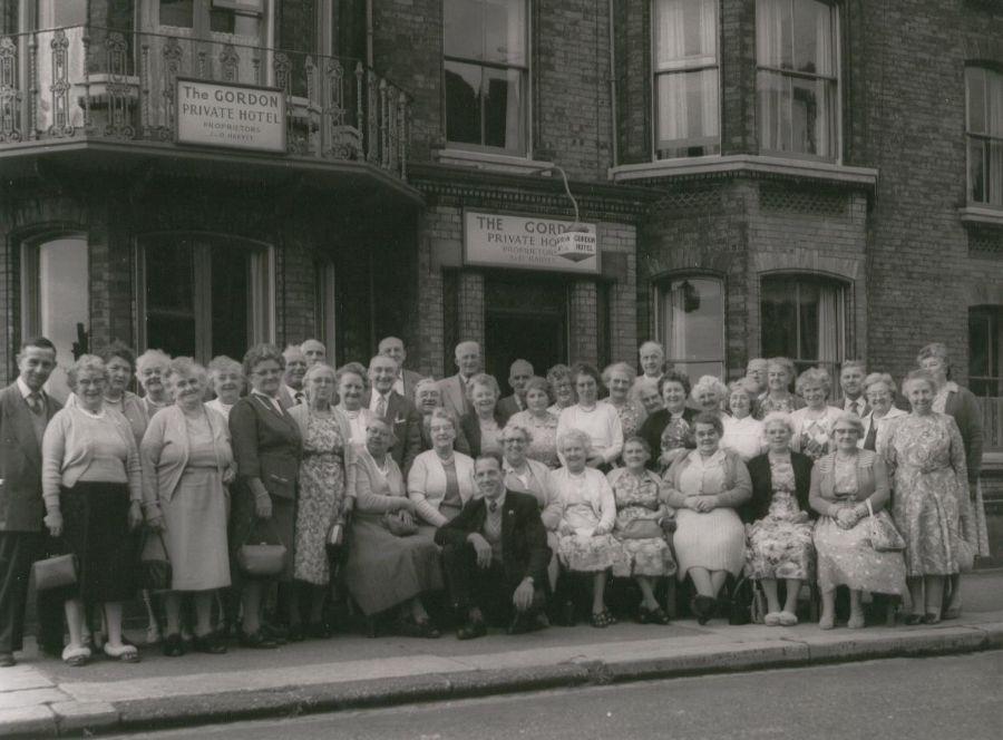 St Benedict's RC Church congregation, c1950s. St Benedict's RC Church congregation, c1950s.