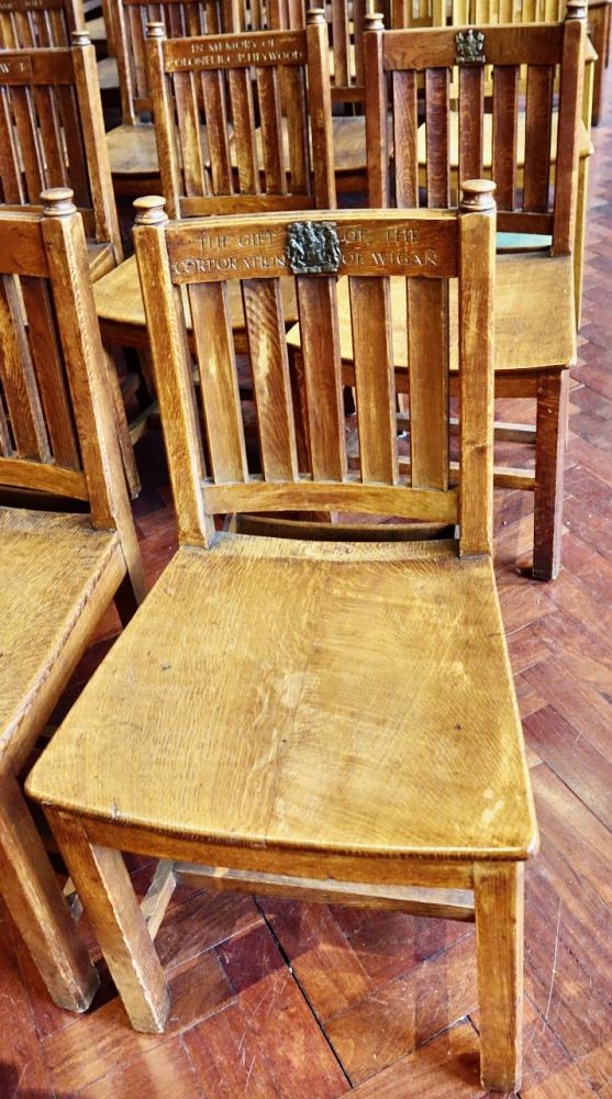 Wigan's Commemorative Chair, Manchester Cathedral Wigan's Commemorative Chair, Manchester Cathedral