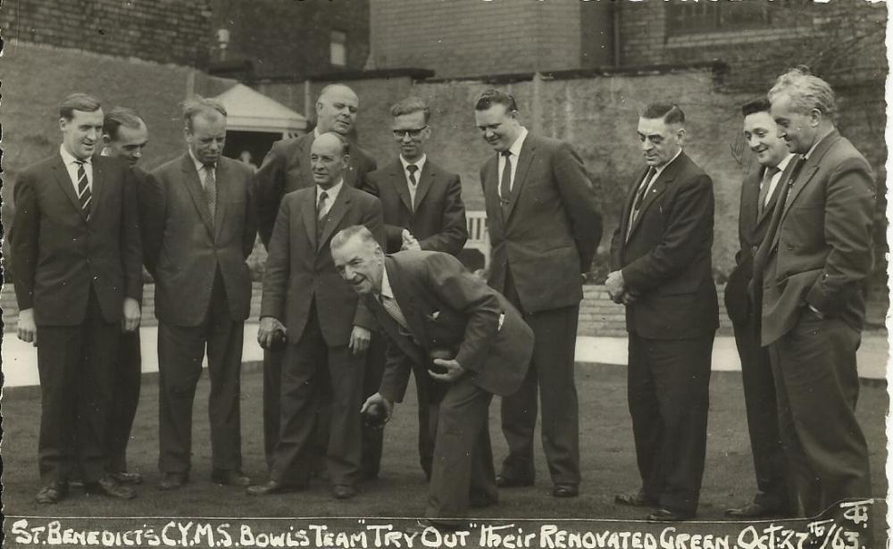 St Benedict's Hindley Bowling team 1963 St Benedict's Hindley Bowling team 1963