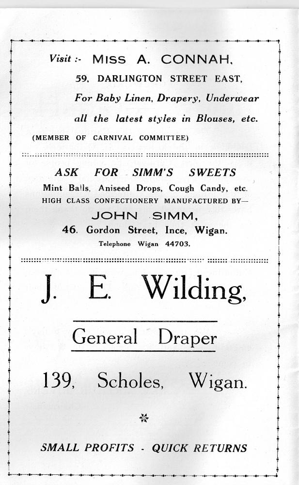 St Catharine's Church Grand Carnival Saturday 21st August 1954 Programme5 St Catharine's Church Grand Carnival Saturday 21st August 1954 Programme5