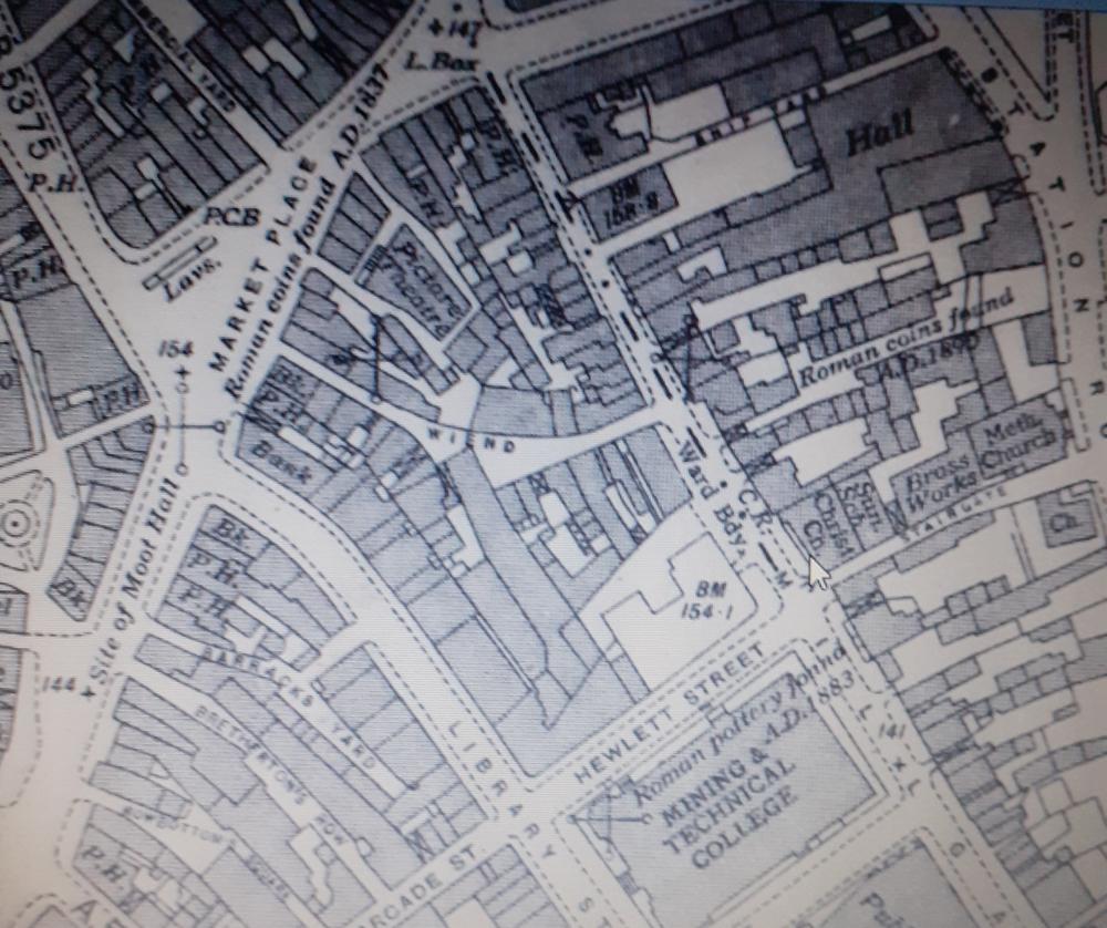 Roman sites map