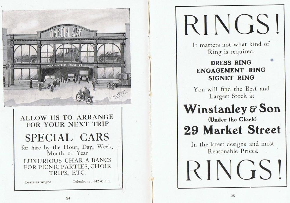 Timberlake &Winstanley & Son 1914