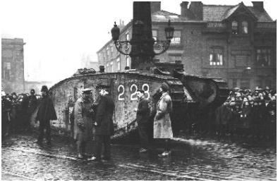 World War OneTank Market Square 1918/19 World War OneTank Market Square 1918/19