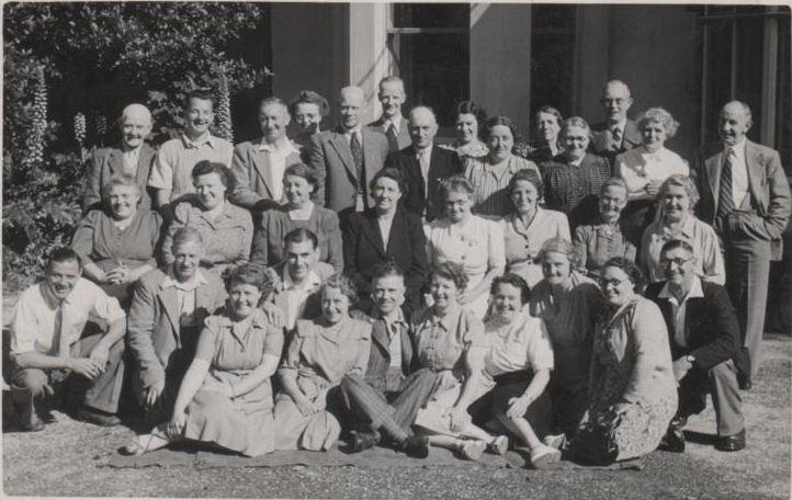 Group photograph, mid to late 1940s.
