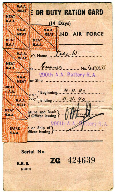 ration book