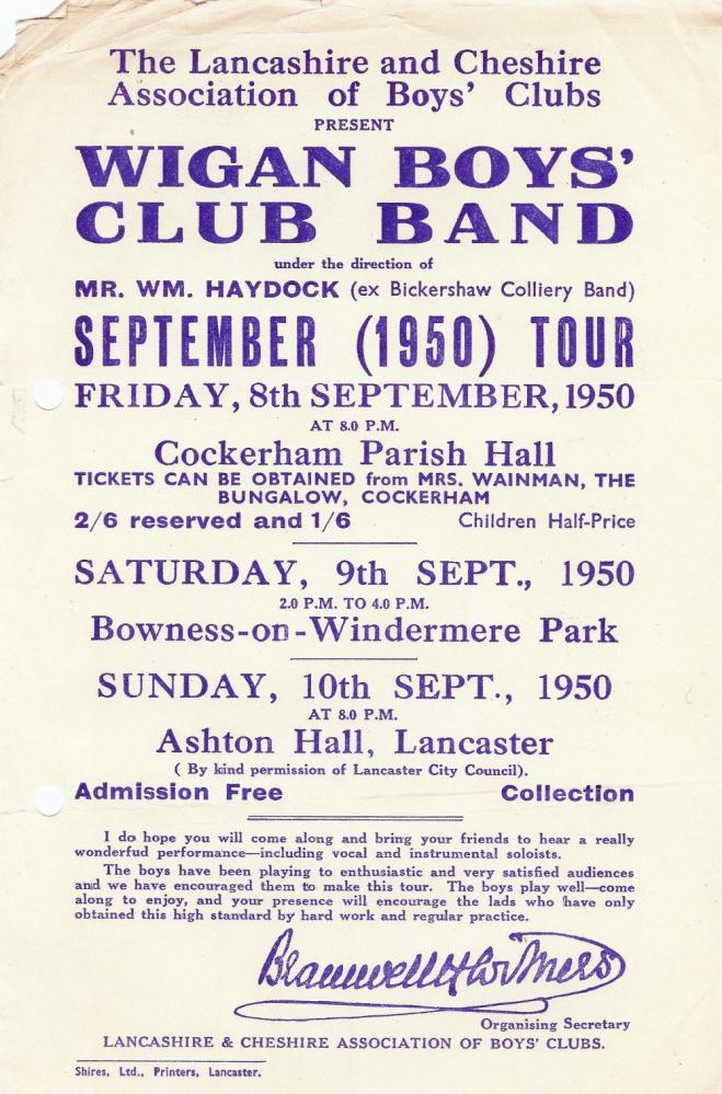 Wigan Boys Club Band 1950 Wigan Boys Club Band 1950