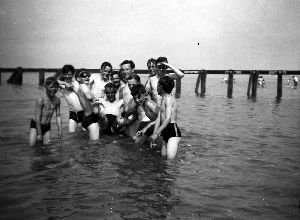 Members of the Church Lads Brigade at camp in Prestatyn.