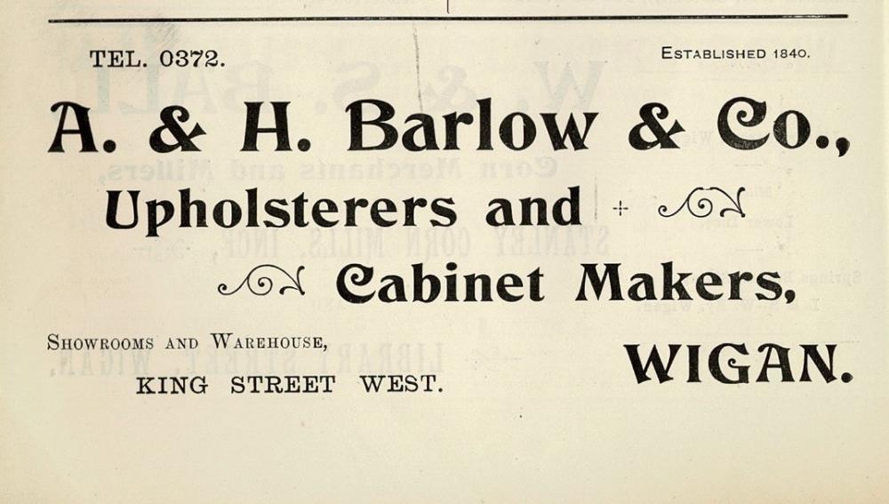 A.H. BARLOW Advert 1903 A.H. BARLOW Advert 1903
