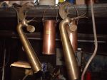 Weathervanes in the workshop (68K)