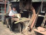 Sawing through logs. Was like cutting through paper with 90lbs+ of steam power (84K)