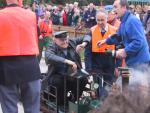 Opening of the miniature railway in Greenhead Park, Huddersfield March 2003. (83K)