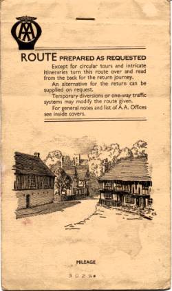 Front cover of map