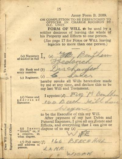 Soldier's Service and Pay Book