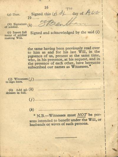 Soldier's Service and Pay Book