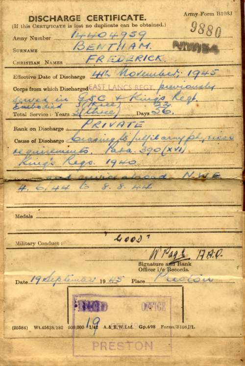 Soldier's Service and Pay Book