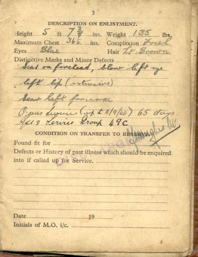 Soldier's Service and Pay Book