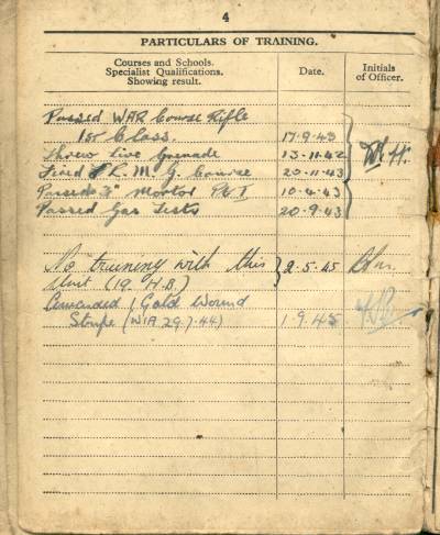 Soldier's Service and Pay Book