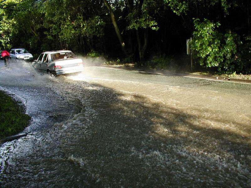 Red Rock in flood