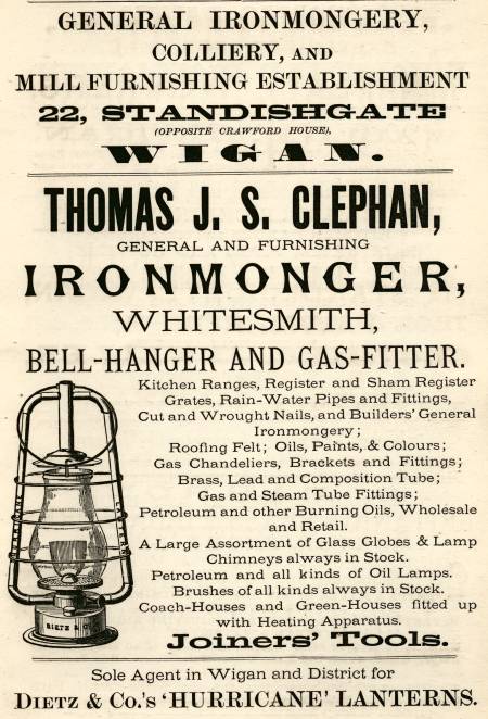 Clephan Thomas J. S., furnishing and general ironmonger