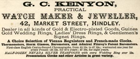 Kenyon G. C., watchmaker and jeweller