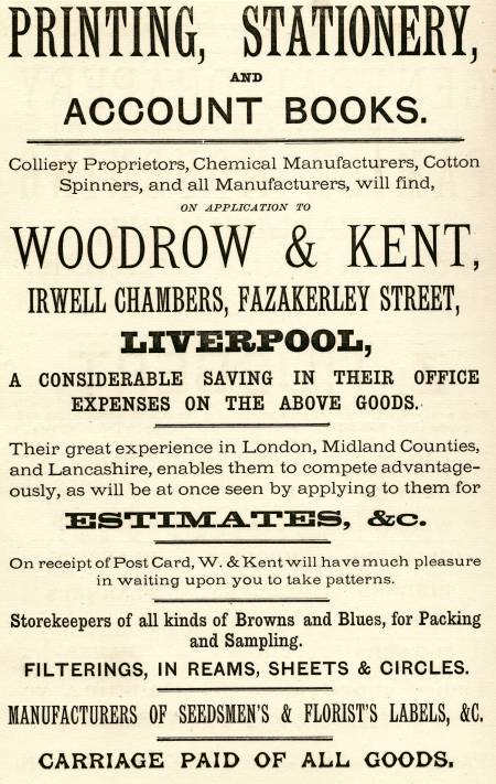 Woodrow & Kent, printers