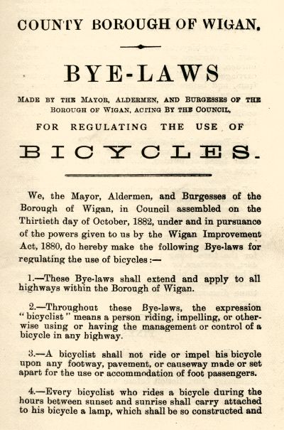 County Borough of Wigan Bye-Laws