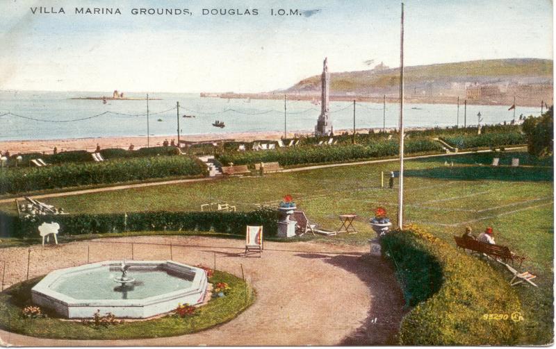 Postcard, Douglas, Isle of Man, to Wigan