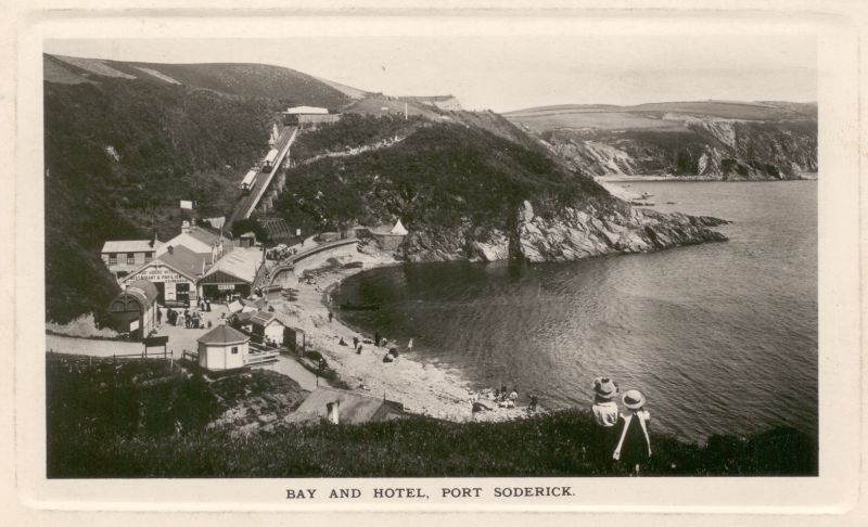 Postcard, Port Soderick, Isle of Man, to Wigan
