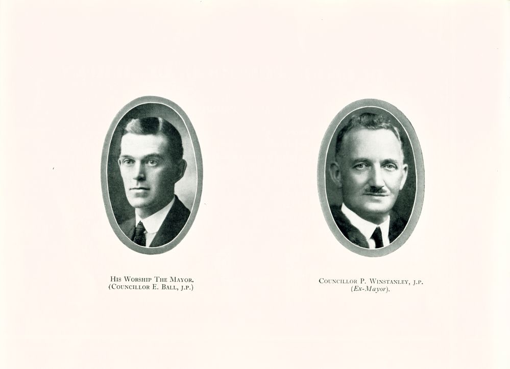 Mayor Councillor E. Ball, J.P. and Councillor P. Winstanley, J.P.