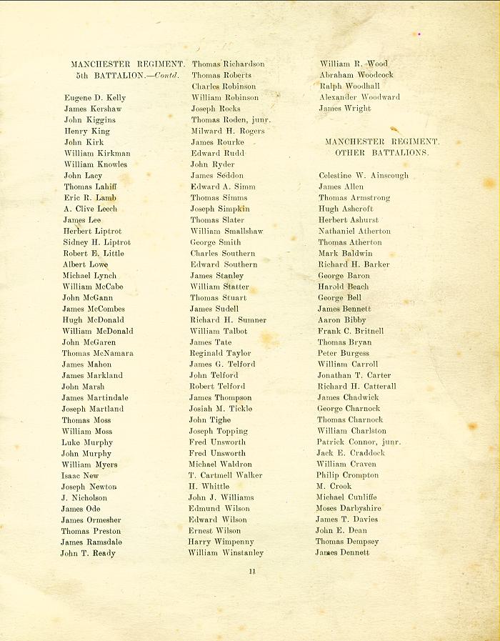 Roll of Honour