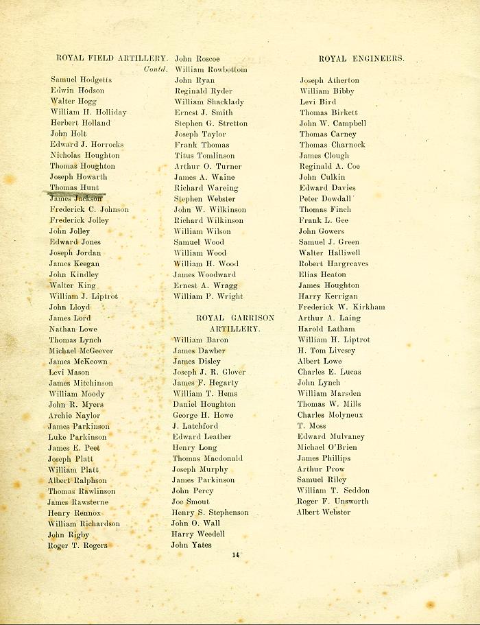 Roll of Honour