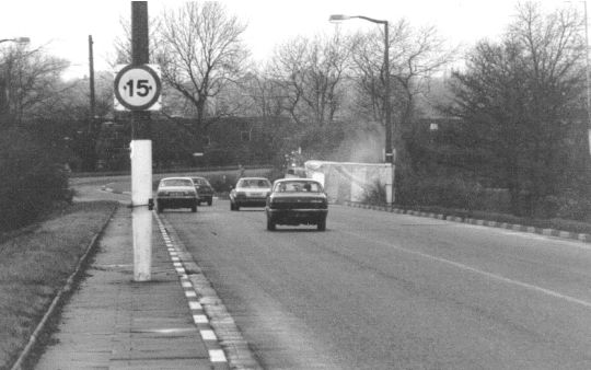 The picket hut at the bottom of the colliery road