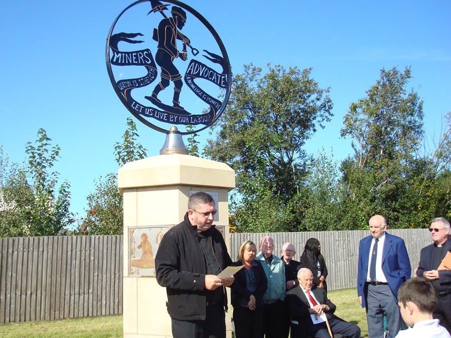 Unveiling of Lyme and Wood Pit Mining Memorial