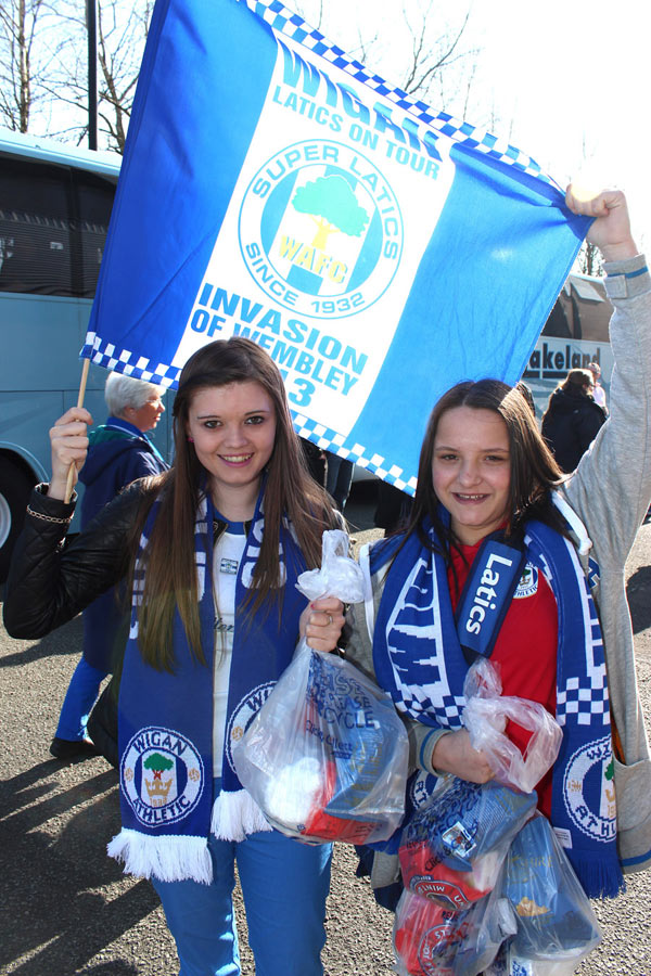 Latics fans, semi-final, April  2013