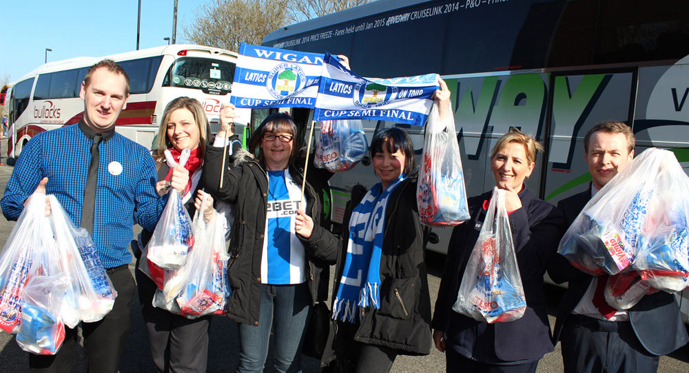 Latics fans, semi-final, April  2013