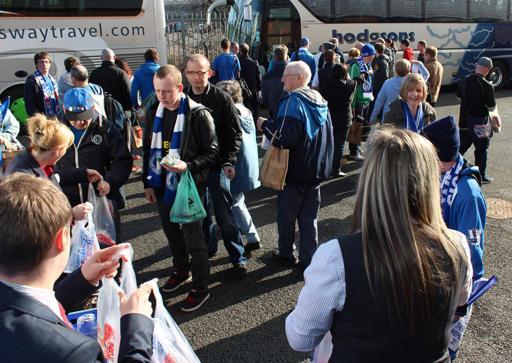 Latics fans, semi-final, April  2013