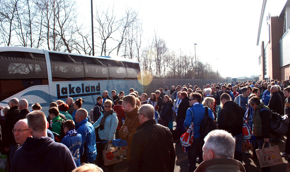 Latics fans, semi-final, April  2013